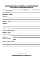 Non-Interest Trust Deposit