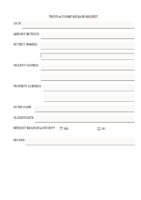 Trust Account Release Request