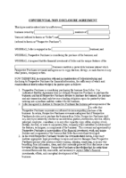 Confidential Non Disclosure Agreement