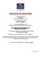 PSCO Wire Transfer Instructions